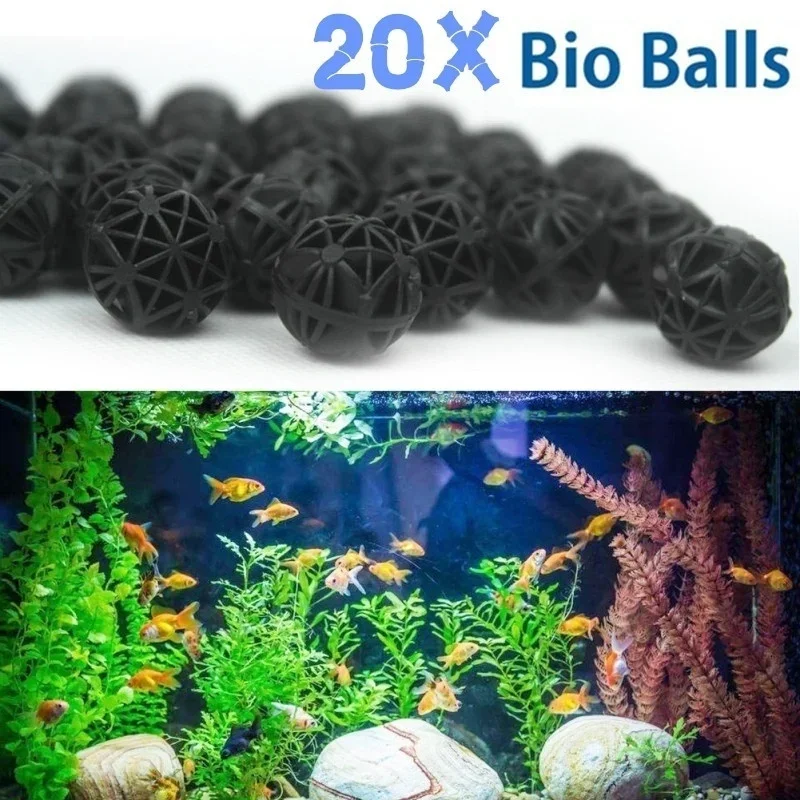 Aquarium Marine Fishes - 20Pcs 16mm Aquarium Filter Bio Balls