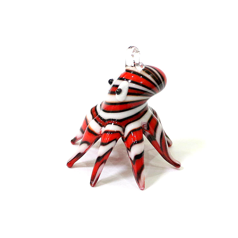 Mini Glass Octopus Pendant Cut - Aquarium Marine Fishes 评论和价格
