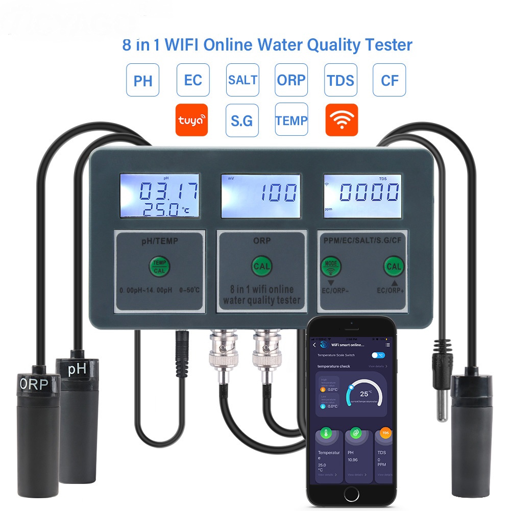 Tuya WiFi Digital PH ORP TDS E - Aquarium Marine Salt 评论和价格
