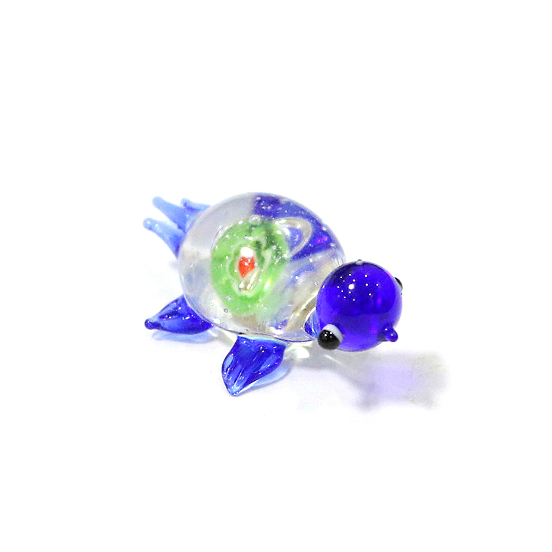 1pc Mini Glass Turtle Figurine - Marine Aquarium Home 评论和价格