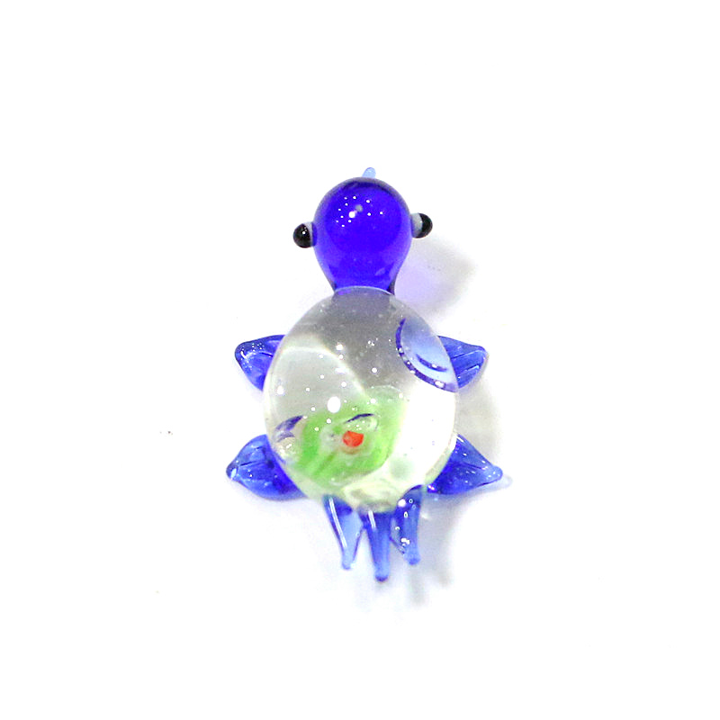 1pc Mini Glass Turtle Figurine - Marine Aquarium Home 评论和价格