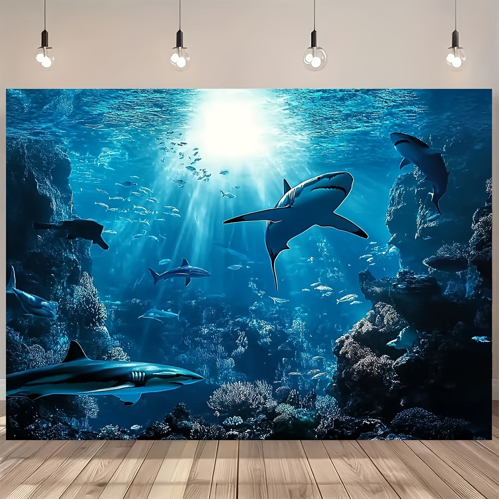 Majestic Deep Sea Shark Wall T - Marine Aquarium Home 评论和价格