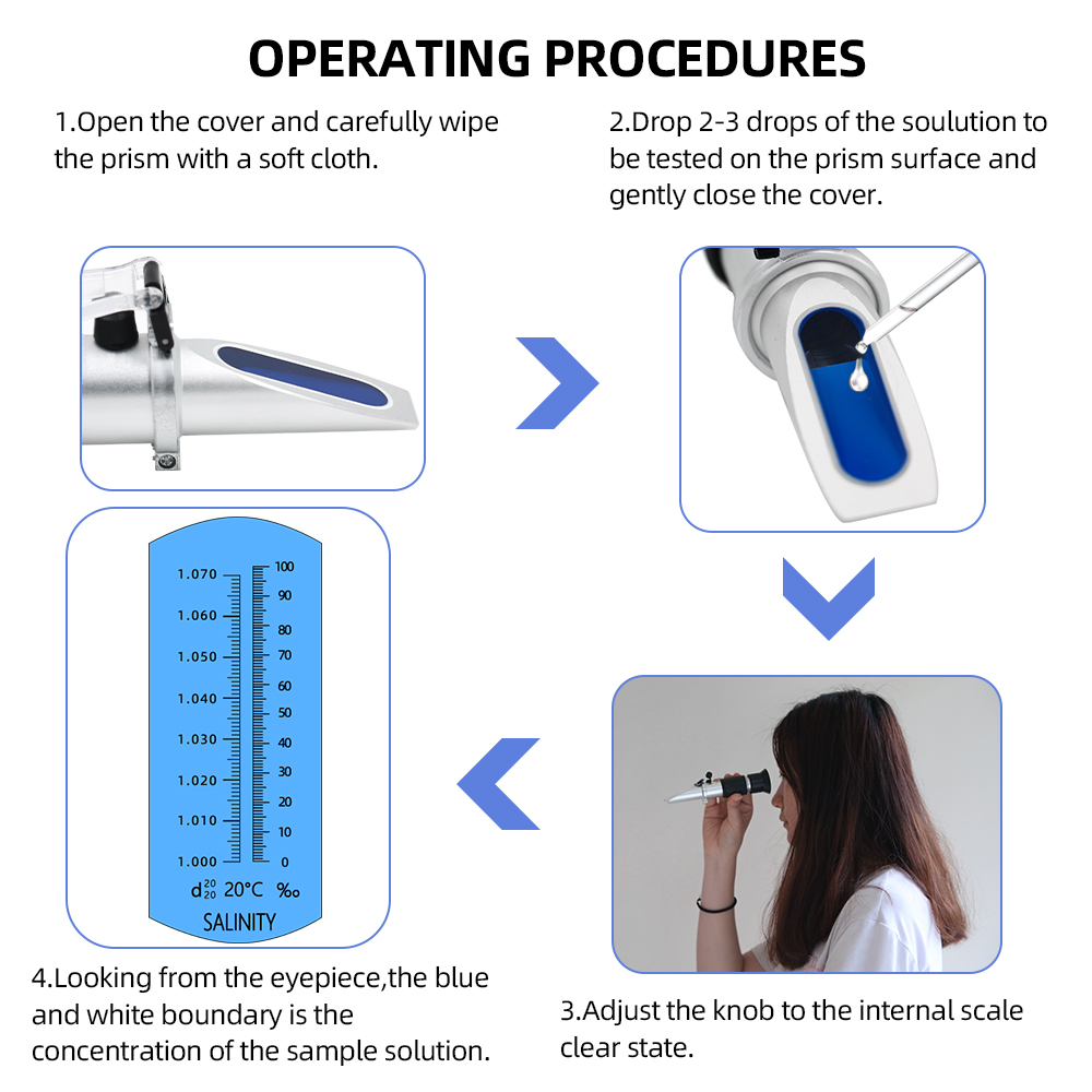 Salinity Refractometer 0-10% 1 - Aquarium Marine Salt 评论和价格