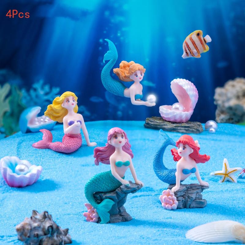 4Pcs Plastic Fish Tank Little  - Marine Aquarium All In One 评论和价格