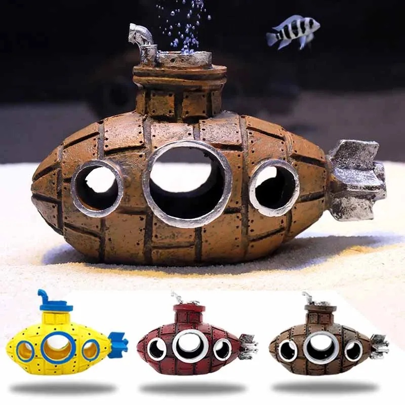 Resin Submarine Ornaments Aqua - Marine Aquarium All In One 评论和价格