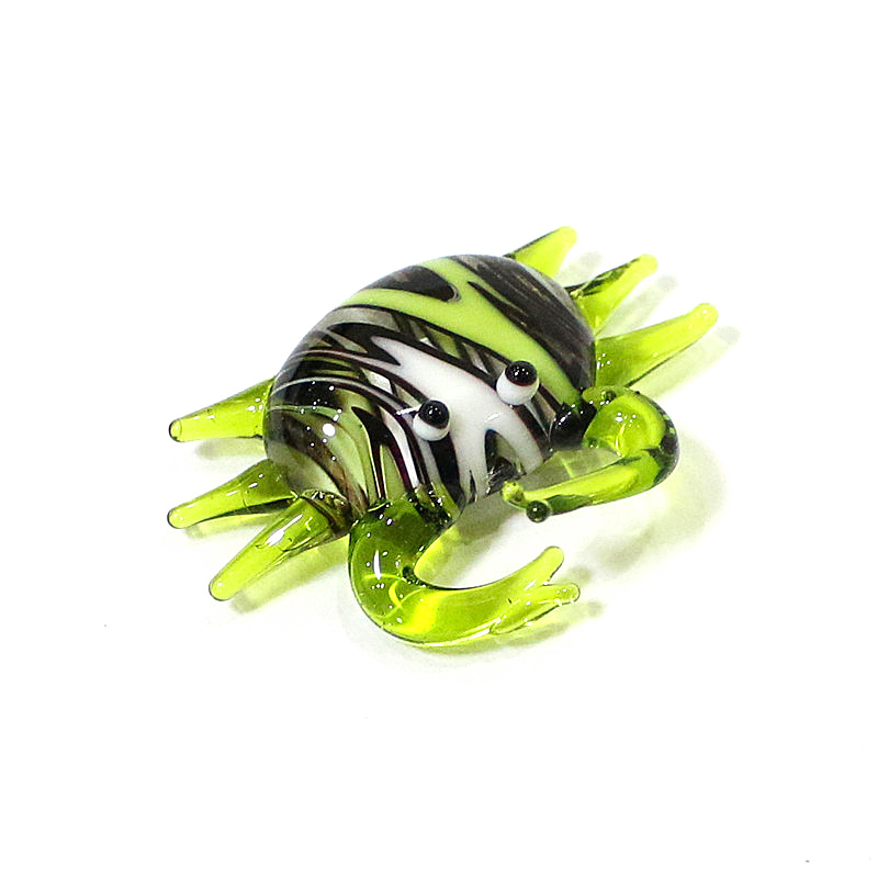 Handmade Cute Mini Glass Crab  - Aquarium Marine Fishes 评论和价格