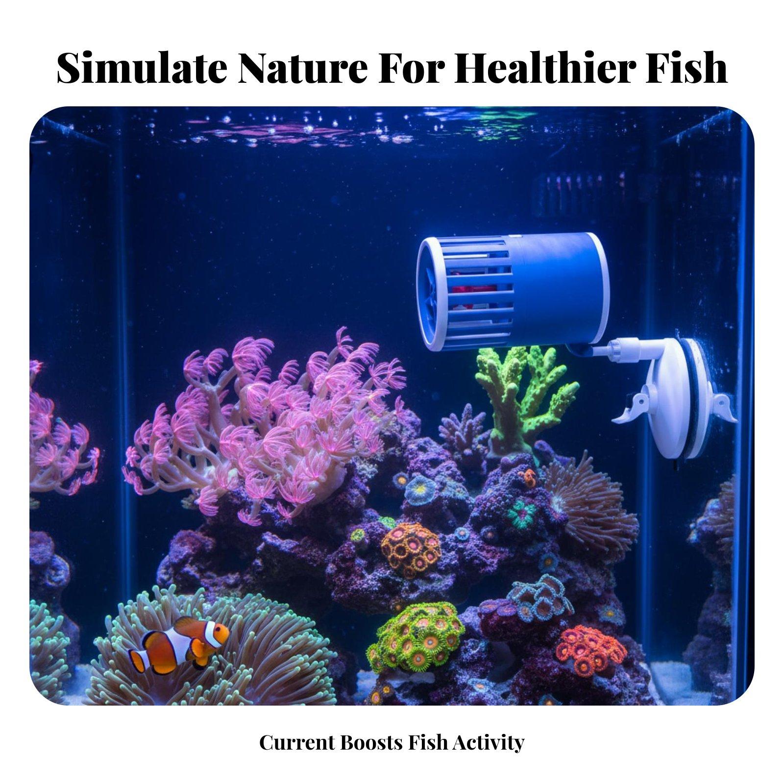 Fish Tank Wave Maker Submersib - Marine Aquarium Wave Maker 评论和价格