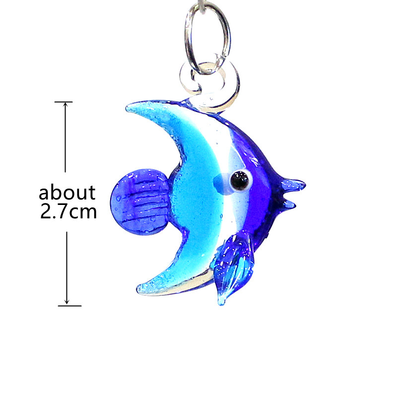 2pcs Mini Fish Glass Pendant C - Aquarium Marine Fishes 评论和价格